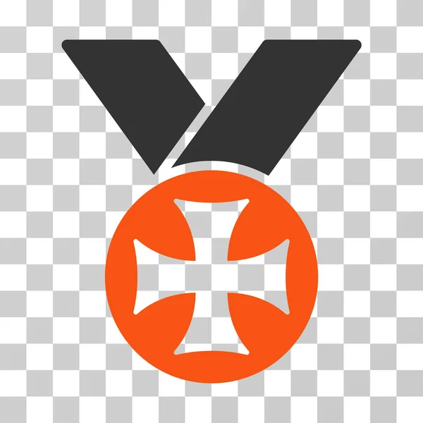 Ícone do vetor da medalha maltesa — Vetor de Stock