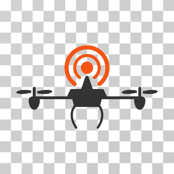WiFi átjátszó Drone Vector Icon — Stock Vector