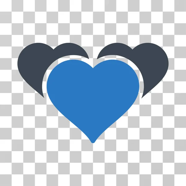 Corazones favoritos Vector icono — Vector de stock