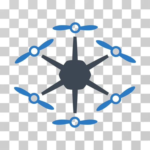 Hexacopter Vector Icon — Stock Vector