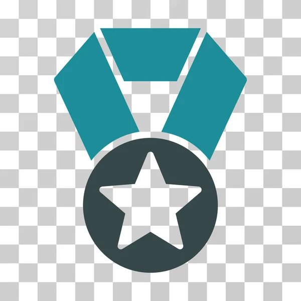 Champion Medal Vector Icon — Stock Vector