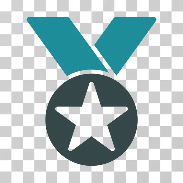 Αστέρι μετάλλιο εικονίδιο του φορέα — Διανυσματικό Αρχείο