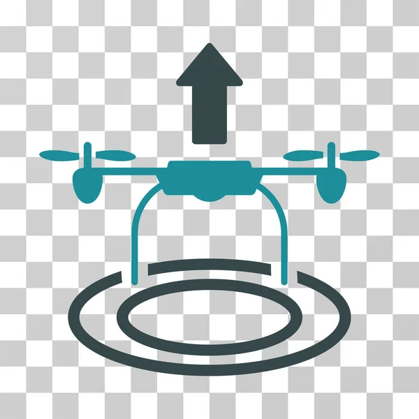 Start Drone Vector Icon — Stock Vector