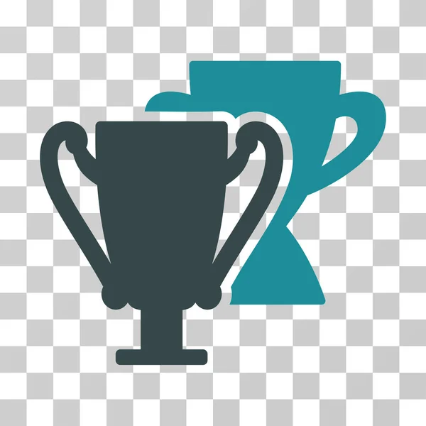 Trofej Cups vektorové ikony — Stockový vektor