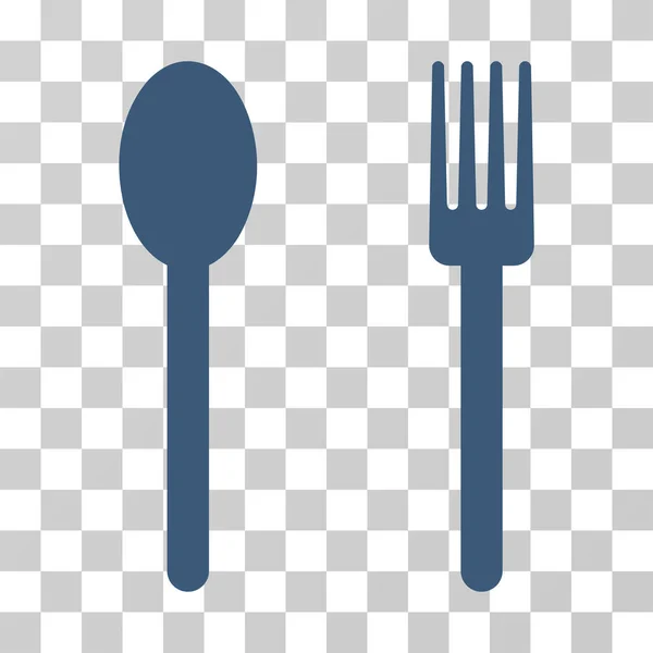 Fork And Spoon Vector Icon — Stock Vector