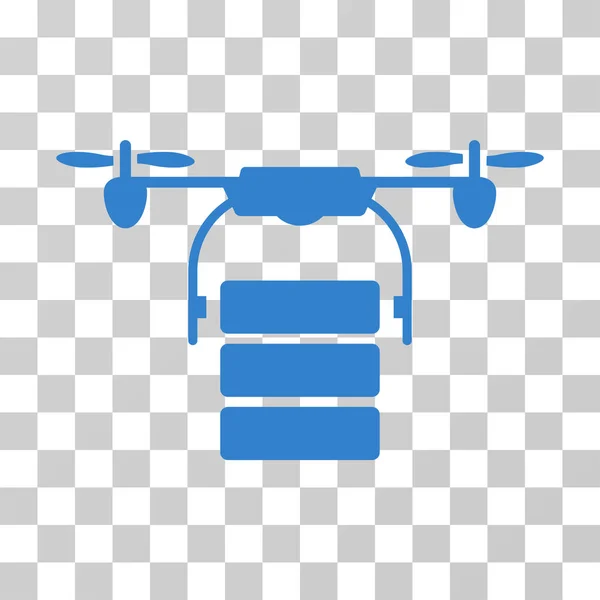 Cargo Drone Vector Icon — Stock Vector