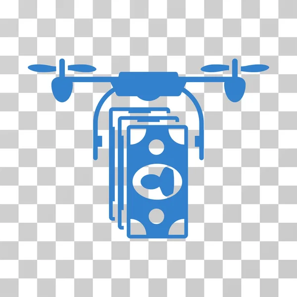 Drone bankjegyek fizetési Vector Icon — Stock Vector