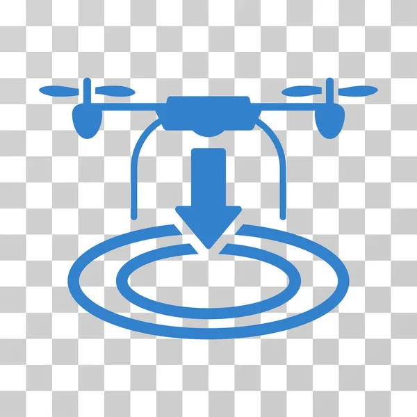 Drone Landing Vector Icon — Stock Vector