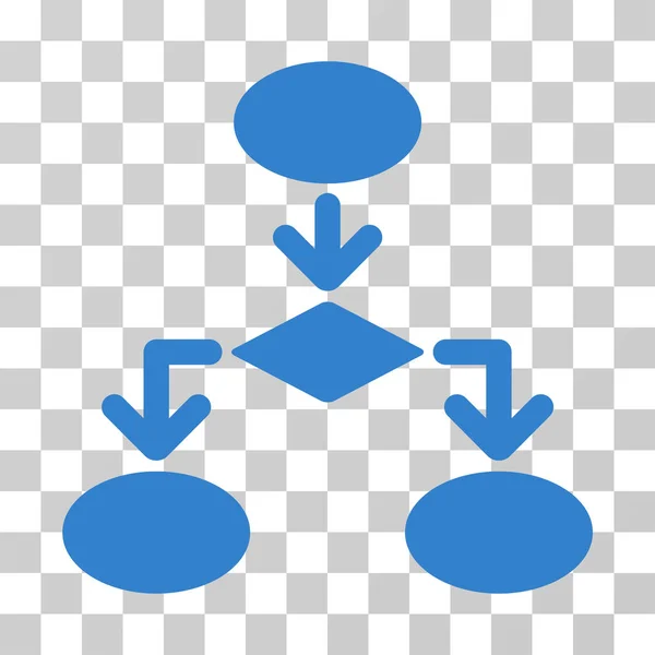 Icône vectorielle d'organigramme — Image vectorielle