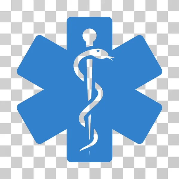 Emblema médico icono vectorial — Vector de stock