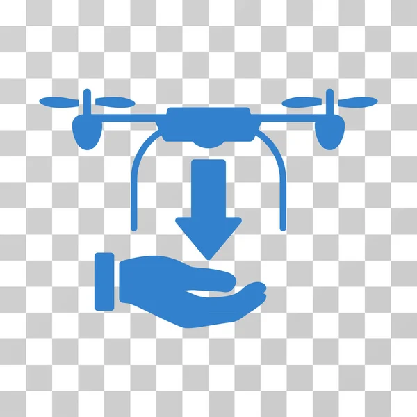 Drone-kézzel Vector Icon kirak — Stock Vector