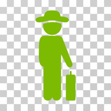 Beyefendi Bagaj vektör simgesi