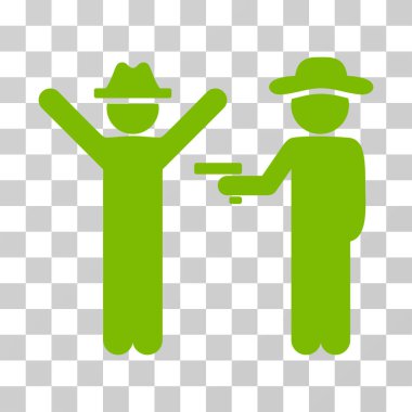 Beyefendi suç vektör simgesi