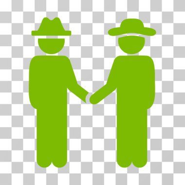 Beyefendi el sıkışma vektör simgesi