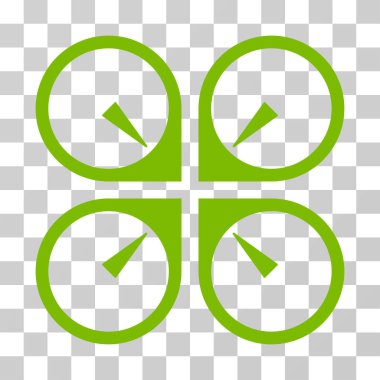 Vurgulu dron vektör simgesi