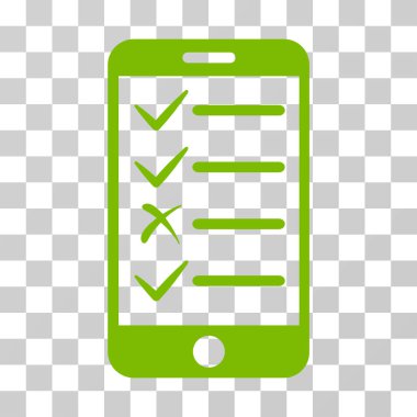 Mobil görevleri vektör simgesi