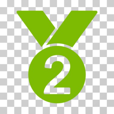 Gümüş madalya vektör simgesi