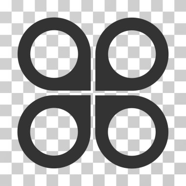 Hava uçak vektör simgesi