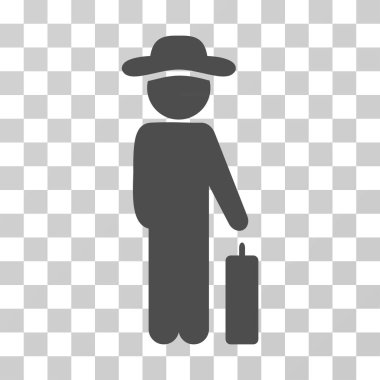 Beyefendi Bagaj vektör simgesi