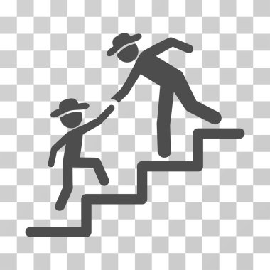 Beyefendi eğitim adımları vektör simgesi