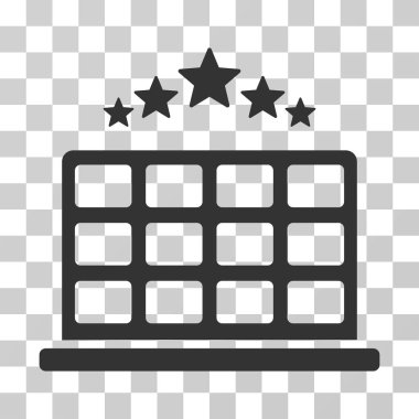 Hotel yıldız vektör simgesi