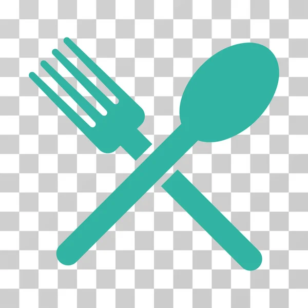 Fork And Spoon Vector Icon — Stock Vector