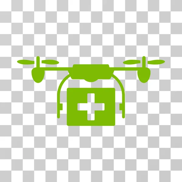 Скорая помощь Drone Векторный Icon — стоковый вектор