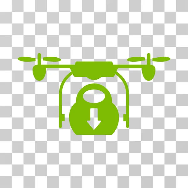 Drone Drop Cargo Vector Icon