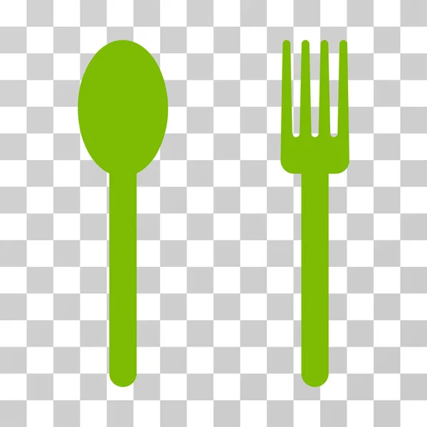 Fork And Spoon Vector Icon — Stock Vector