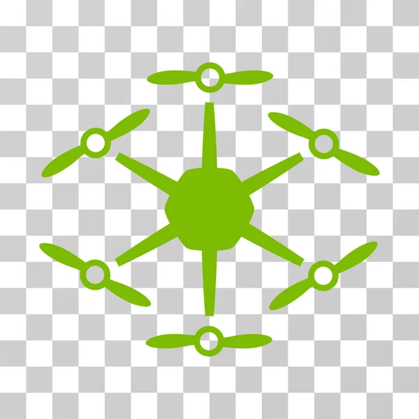 Hexacopter Vector Icon — Stock Vector