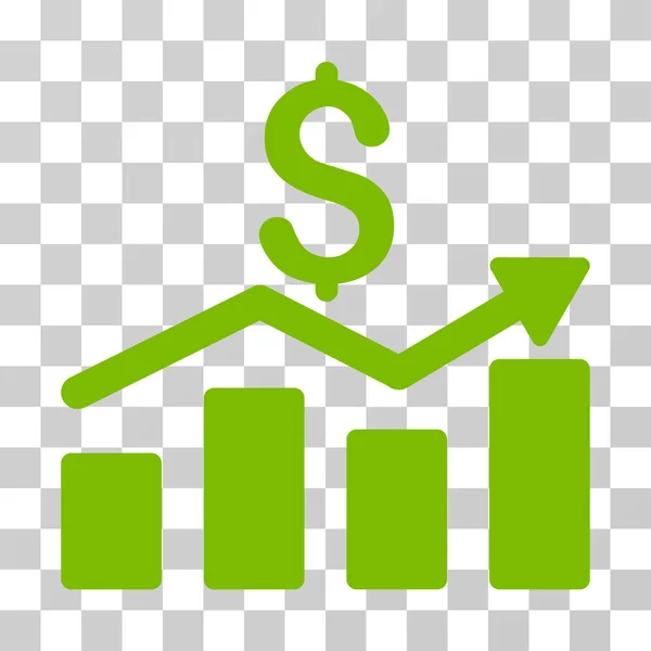 Försäljning diagram vektor symbol — Stock vektor