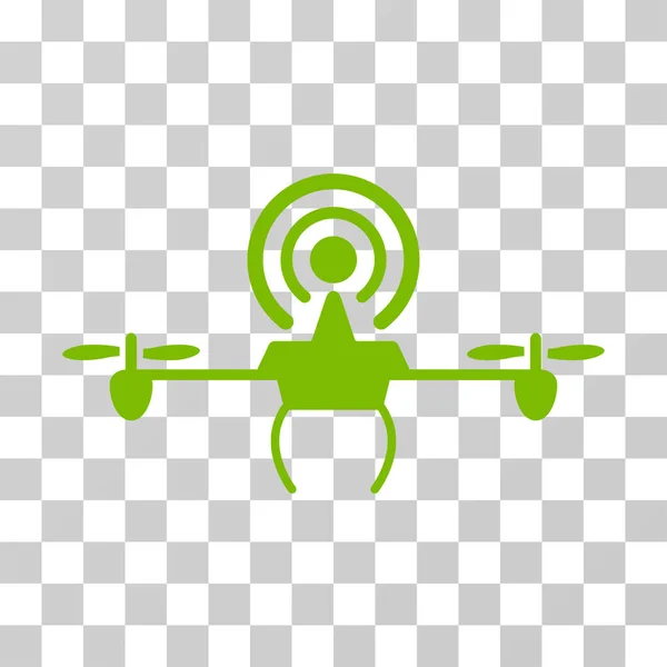 Ícone do vetor do drone do repetidor de Wifi — Vetor de Stock