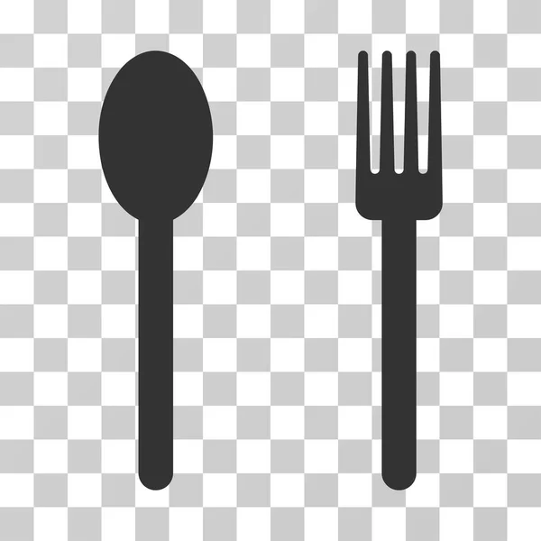 叉子和勺子向量图标 — 图库矢量图片