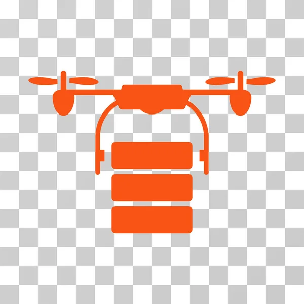 Lading Drone Vector Icon — Stockvector