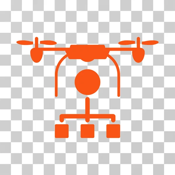 Drone Distribution Vector Icon — Vector de stoc