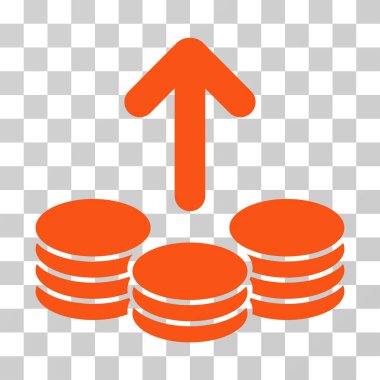 Ödeme sikke vektör simgesi