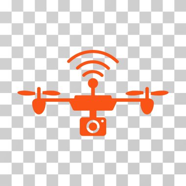 Radyo kamera Airdrone vektör simgesi