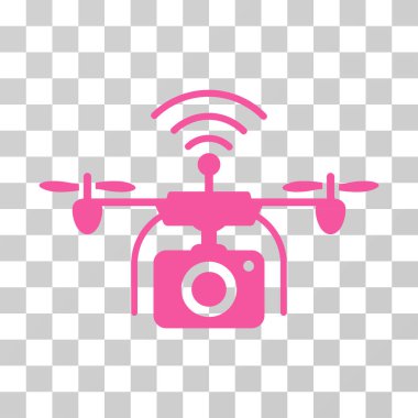 Radyo kamera dron vektör simgesi