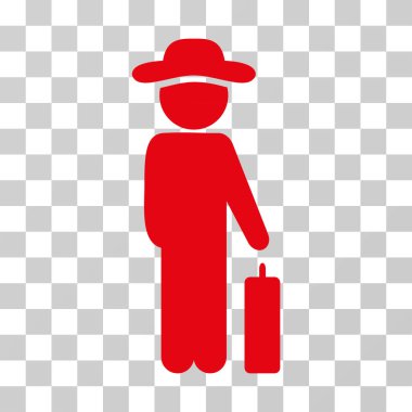 Beyefendi Bagaj vektör simgesi