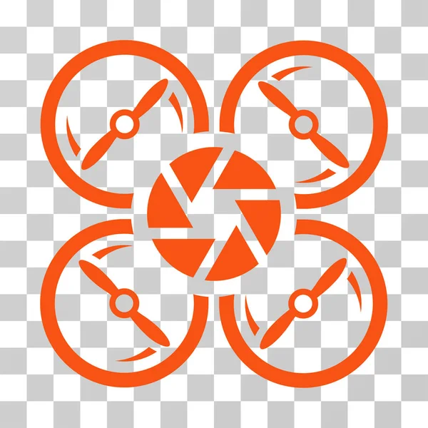 Icona vettoriale drone otturatore — Vettoriale Stock