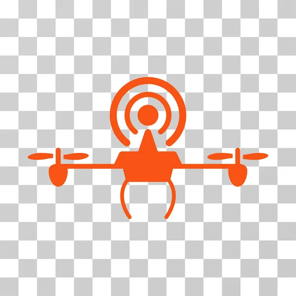 Icona vettoriale del drone del ripetitore Wifi — Vettoriale Stock