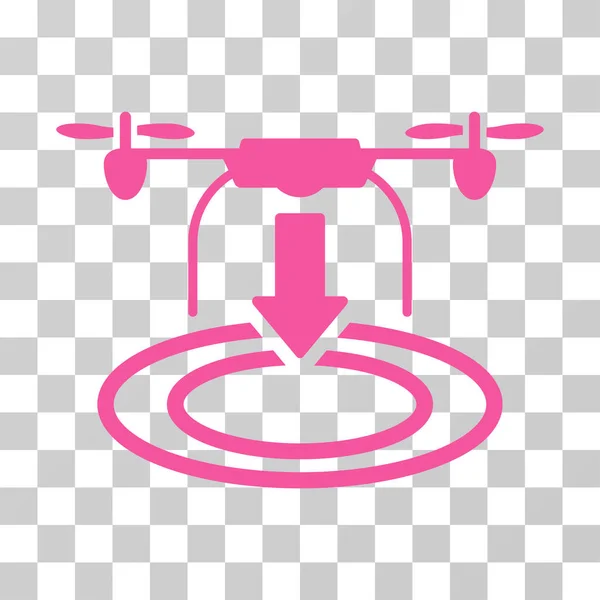 Drone aterrizaje Vector icono — Archivo Imágenes Vectoriales