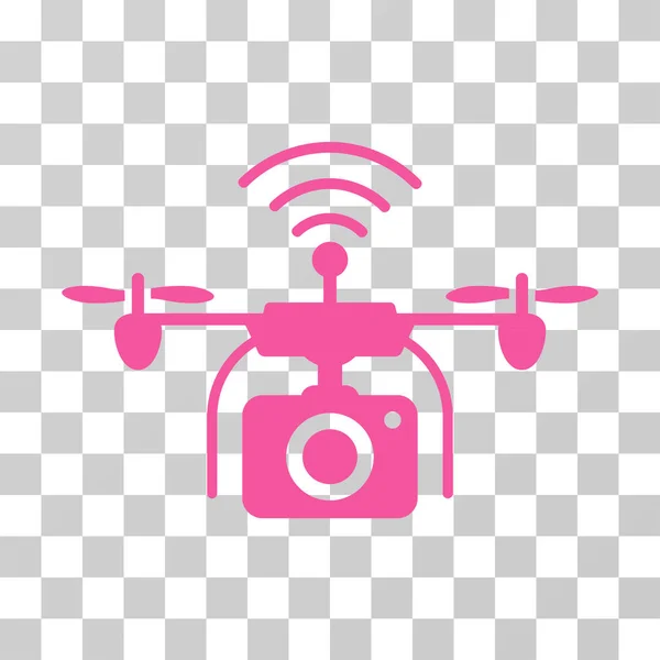 Rádió kamera Drone Vector Icon — Stock Vector