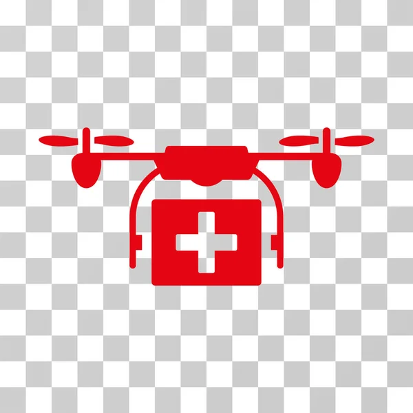 Icône vectorielle de drone d'ambulance — Image vectorielle