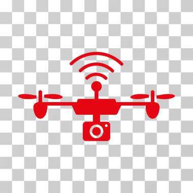 Radyo kamera Airdrone vektör simgesi