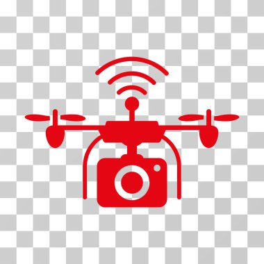 Radyo kamera dron vektör simgesi
