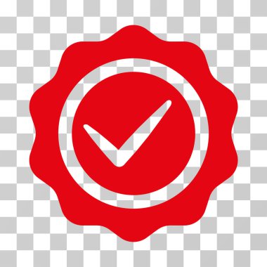 Geçerli mühür vektör simgesi