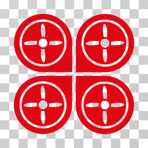 Quadrocopter Vector Icon — Stock Vector