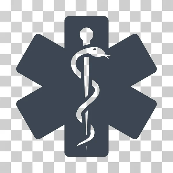 Emblema médico icono vectorial — Vector de stock