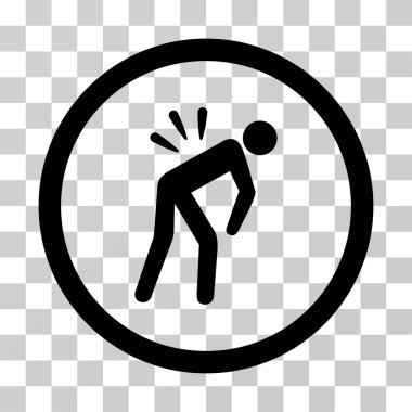 Sırt ağrısı vektör simgesi